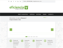 Tablet Screenshot of eficiencia-v.com